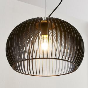 Lampă suspendată Jusra din metal negru, 1 bec