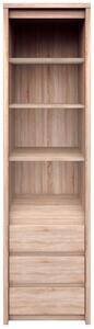 Biblioteca inalta deschisa stejar sonoma NORTON, 57x40x210 cm