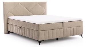 Pat Boxspring Wasil 160x200 cu spațiu de depozitare - catifea bej Element 6