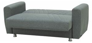 CANAPEA EXTENSIBILA ERNEST, 2 LOCURI, MATERIAL TEXTIL, GRI, LADA DEPOZITARE