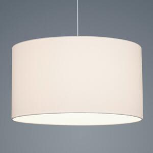 Helestra Certo lampă pendul cilindru 1 bec alb, reglabil, Alb, Camera de zi / sufragerie, Țesătură / Textil, Modern