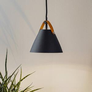 DFTP by Nordlux Lampă suspendată Strap, Ø 16,5 cm, negru, reglabil, Negru, Camera de zi / sufragerie, Metal, Modern