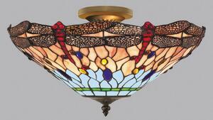 Plafonieră Dragonfly în stil Tiffany
