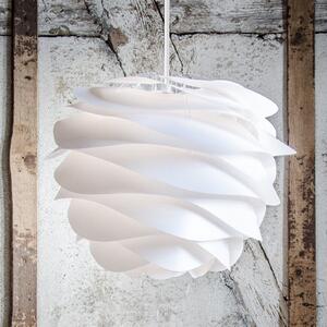 UMAGE Lampa suspendată Carmina medie, albă, reglabil, Alb, Camera de zi / sufragerie, Plastic, Design