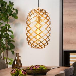 Lucide Lampă suspendată din tungsten Ø 32 cm, aur mat, reglabil, Auriu / Alamă, Camera de zi / sufragerie, Metal, Modern