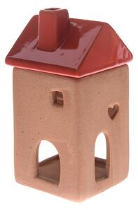 Lampă ceramică pentru aromaterapie Red House, 7,5 x 15 x 7,5 cm