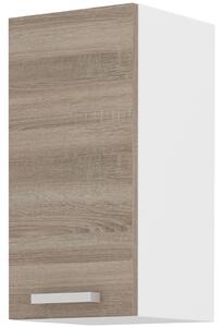 Dulap superior de bucătărie Domton 30 G 72 1F (alb + stejar sonoma truflă). 1033030