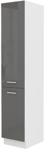 Dulap de bucătărie pentru alimente Saria 40 DK 210 2F (Luciu gri). 1033008