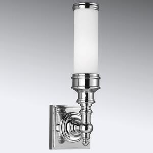 FEISS Aplică de perete baie Payne Ornate 1 bec, reglabil, Metalic, Baie, Sticlă