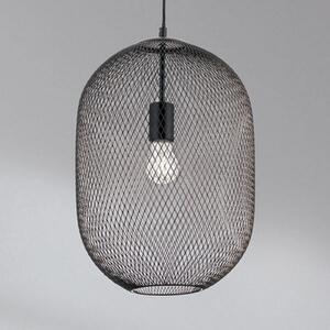 ORION Lampă pendul Georgina cu abajur colivie, reglabil, Negru, Camera de zi / sufragerie, Metal, Modern