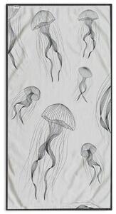 Prosop de plajă DecoKing Jellyfish , 90 x 180 cm
