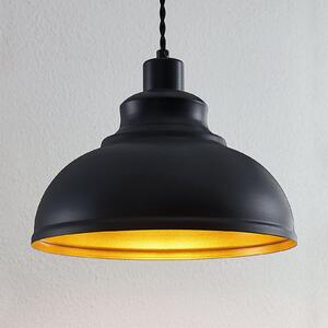 Albertine lampă suspendată vintage, metal, negru