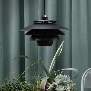 Dyberg Larsen Ejka lampă suspendată metal, negru, reglabil, Negru, Camera de zi / sufragerie, Metal, Design