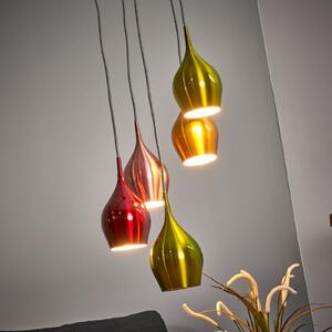 Lampă suspendată Vibrant, 5-flg