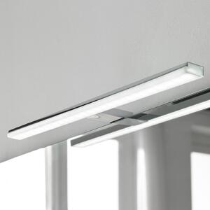 Ebir Lampă cu LED pentru oglindă Pandora, cromată, lățime 60,8 cm, Metalic, Baie, Plastic, Modern