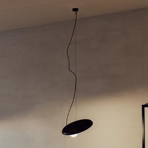 Milan Iluminación Lampă suspendată din sârmă Ø 38 cm antracit, reglabil, Negru, Camera de zi / sufragerie, Metal, Design