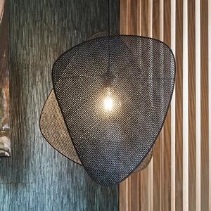 MARKET SET lampă suspendată Screen S, 58 cm, negru, rattan