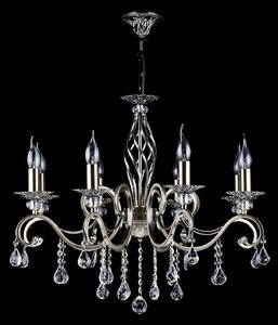 Maytoni Grace candelabru 8 becuri alamă/alb