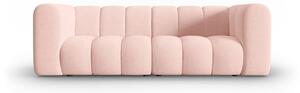 Canapea Lupine cu 3 locuri si tapiterie din tesatura structurala, roz