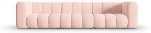 Canapea Lupine cu 3 locuri si tapiterie din tesatura structurala, roz