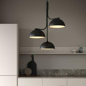 DFTP by Nordlux Lampă suspendată Tullio, 3 becuri, negru, reglabil, Negru, Camera de zi / sufragerie, Metal, Design