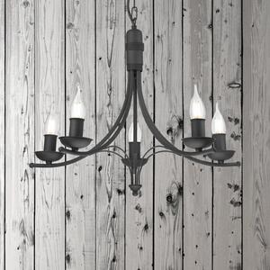 Candelabru Kandela, cu cinci lumini, negru