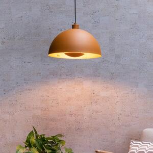 Lucide Siemon lampă suspendată din oțel, Ø 40 cm, ocru, reglabil, Portocaliu, Camera de zi / sufragerie, Metal, Modern