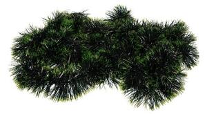 Beteala decorativa brad, lungime 6 metri, grosime 15 cm, doua nuante de verde