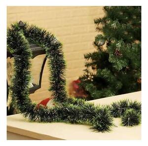 Beteala decorativa brad, lungime 6 metri, grosime 15 cm, doua nuante de verde