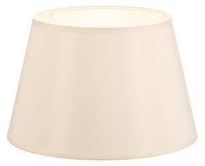 Abajur Cone înălțime 18 cm, creton ecru/alb
