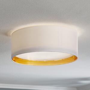 Plafonieră Bilbao, alb/auriu, Ø 45 cm