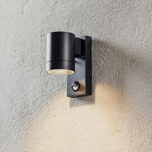 Nordlux Aplică de exterior Tin Maxi cu senzor, negru, Negru, Metal, Modern
