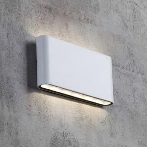 Nordlux Aplică LED de exterior Kinver, formă plată, alb, Alb, Metal, Modern