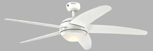 Ventilator de tavan cu LED-uri Westinghouse Bendan, alb, silențios