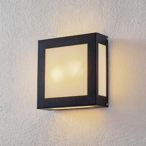 CMD Aplică de exterior Legendo în formă pătrată, Negru, Metal, Modern
