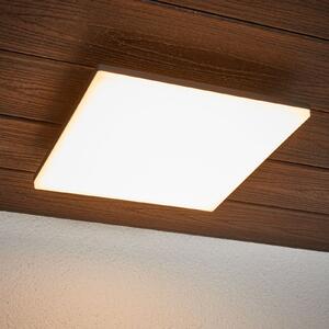 Lucande Plafonieră LED Henni, IP65, senzor, 30x30 cm, antracit, Gri, Metal, Modern, Perete unghiular