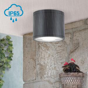 ORION Sputnik spot tavan LED IP65 Ø 14,5 cm, negru, Negru, Baie, Metal, Modern, Spot de exterior / vârf de pământ