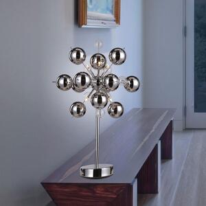 Näve Lampă de masă Wakusei, crom, Metalic, Camera de zi / sufragerie, Metal, Modern, glob