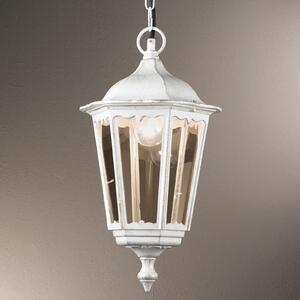 ORION Lampă pendul Puchberg de exterior, alb auriu, reglabil, Alb, Metal, Antichitate
