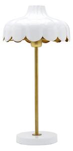 PR Home Lampă de masă Wells alb/galben, Alb, Camera de zi / sufragerie, Metal