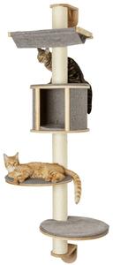 Kerbl Ansamblu pisici de perete Dolomit Tofana, gri, 168 cm, 81540 81540