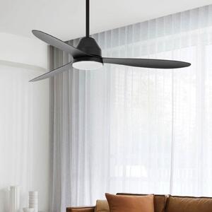 Ventilator de tavan Beacon cu lumină Whitehaven, negru, silențios