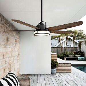 Ventilator de plafon Beacon cu lumină Louisville, bronz, silențios
