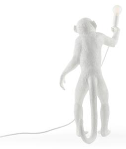 Lampă LED de masă Monkey Lamp, alb, în picioare