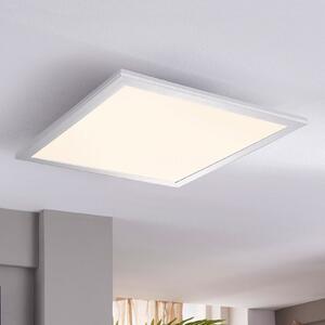 Lindby Panou LED Livel, set de 2, 4.000 K, 40 x cm, argintiu, Metalic, Bucătărie, Plastic, Modern