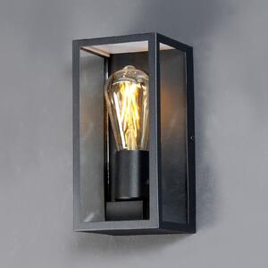 Aplică de exterior Karo, aluminiu și sticlă, negru