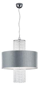 Lustră pe cablu KING 3xE14/28W/230V argintie Reality