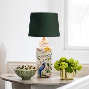 PR Home Li Na lampă de masă catifea verde Ø 30cm