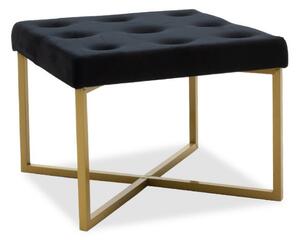 Scaun tip Taburet Lori Negru - Gold