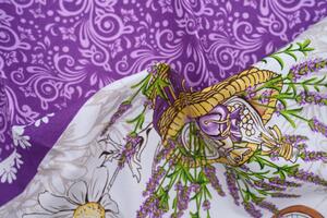 Sort de bucatarie alb-violet LAVANTA HAMPER